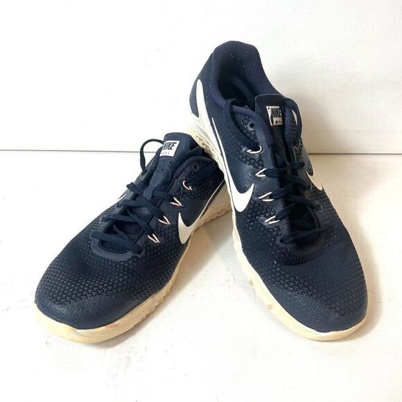 Nike Womens Metcon 4 Training 924593-402 Blue White Running Shoe Sneaker Size 11 - Picture 3 of 12